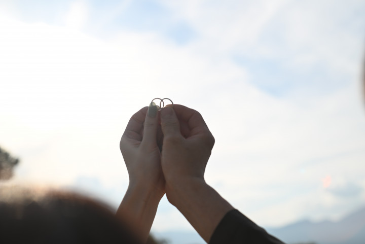 ぺこさんの結婚指輪の写真