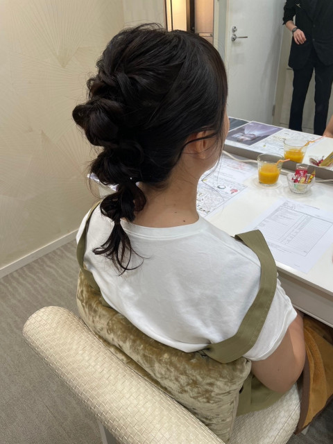 サエさんのヘアメイクの写真