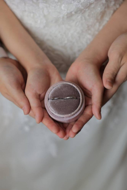 空と藤さんの結婚指輪の写真
