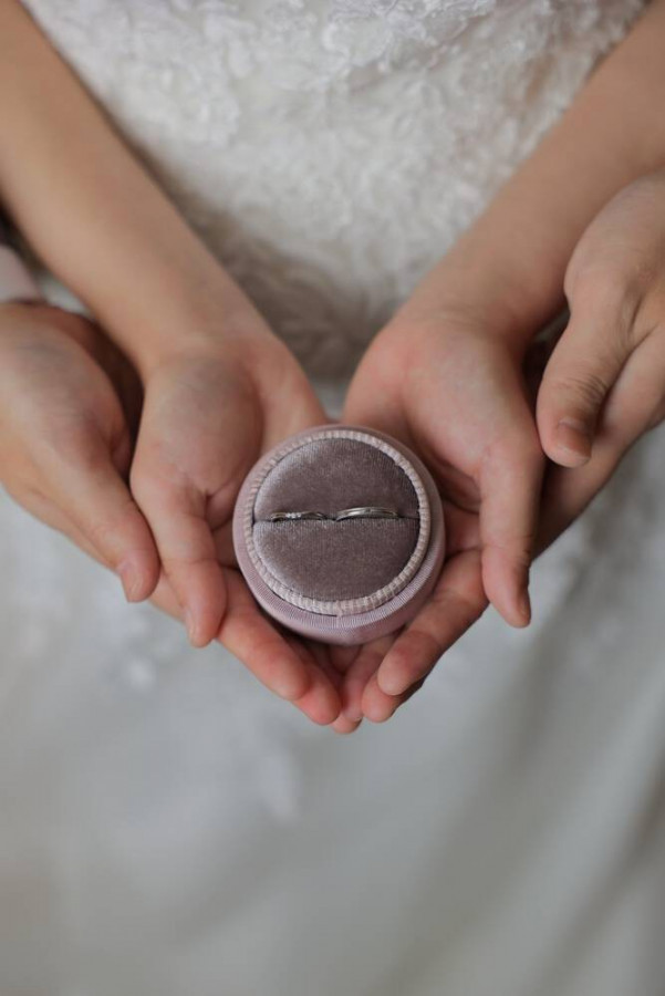 空と藤さんの結婚指輪の写真