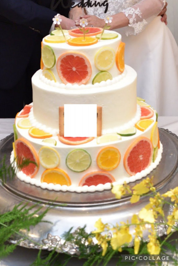 みみこさんのウエディングケーキの写真