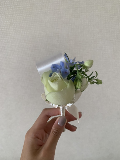 ズッキーにさんのブーケ・ブートニアの写真