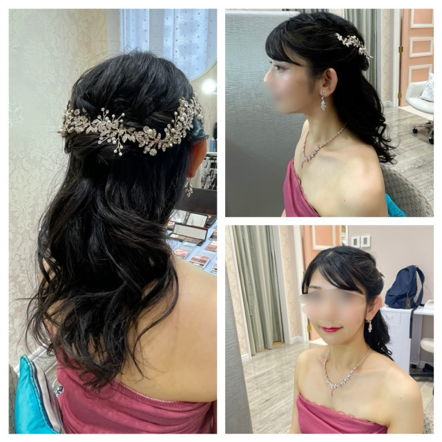 ブルベ冬骨ナチュさんのヘアメイクの写真