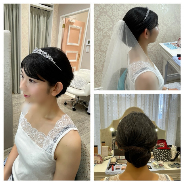 ブルベ冬骨ナチュさんのヘアメイクの写真