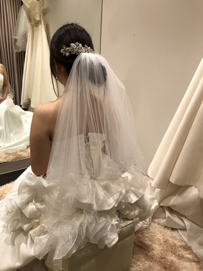 もえさんのウエディングドレスの写真