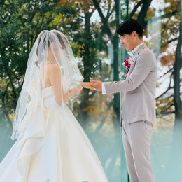 きょんさんのウエディングドレスの写真