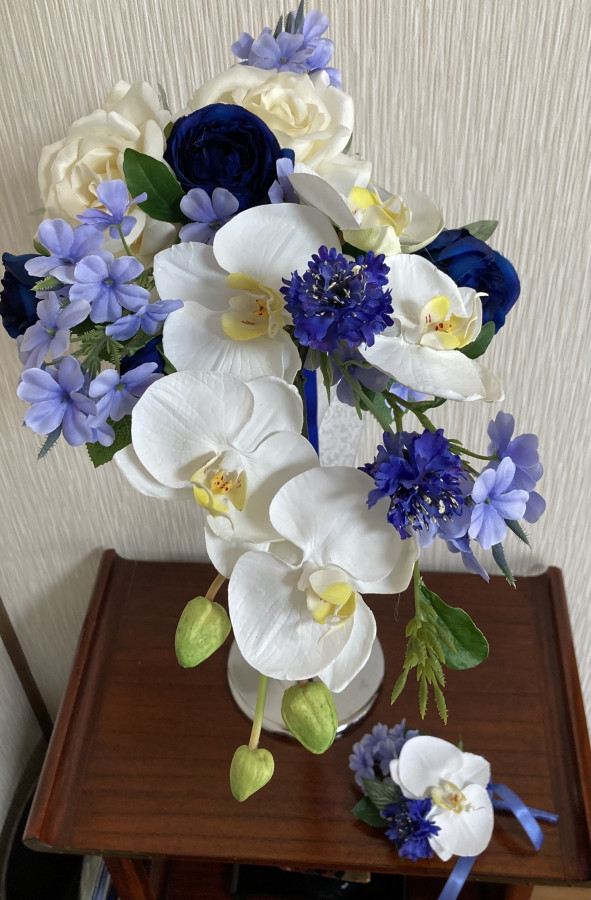 きゅうりーさんのブーケ・ブートニアの写真