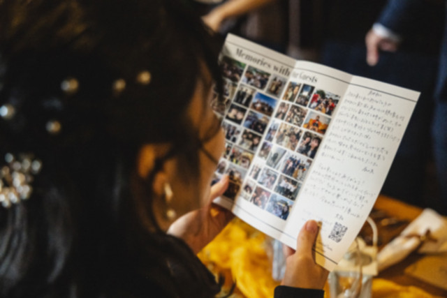 サクさんの席次表・メニュー表の写真