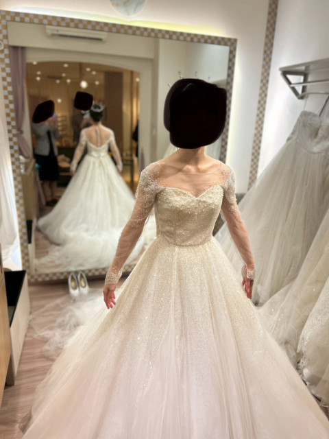 ぱんださんのウエディングドレスの写真