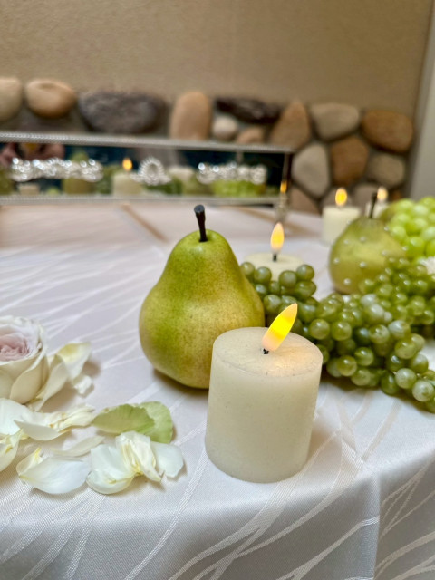 ホワイトリリーさんのウエディングケーキの写真