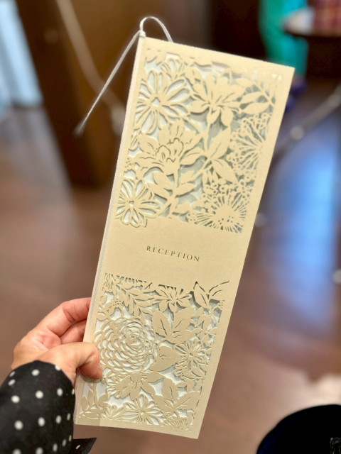 ホワイトリリーさんの席次表・メニュー表の写真