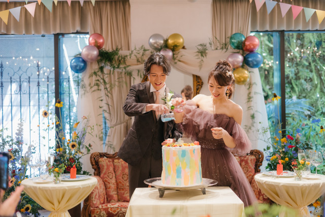 まろやかな宴さんのウエディングケーキの写真