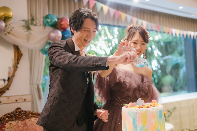 まろやかな宴さんのウエディングケーキの写真