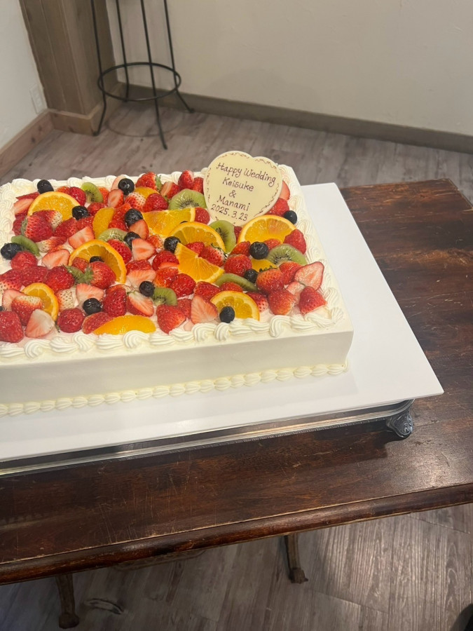 こまさんのウエディングケーキの写真