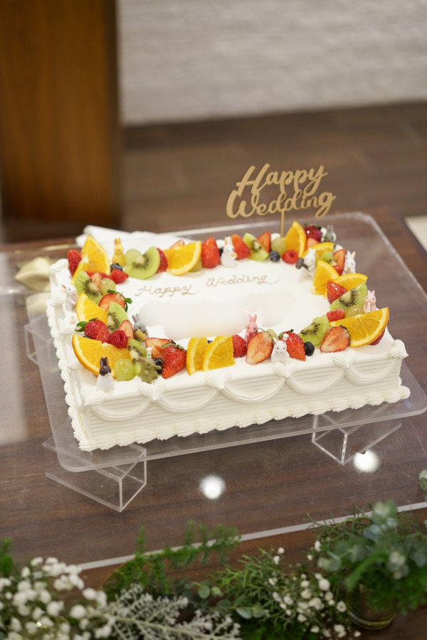 ぽさんのウエディングケーキの写真