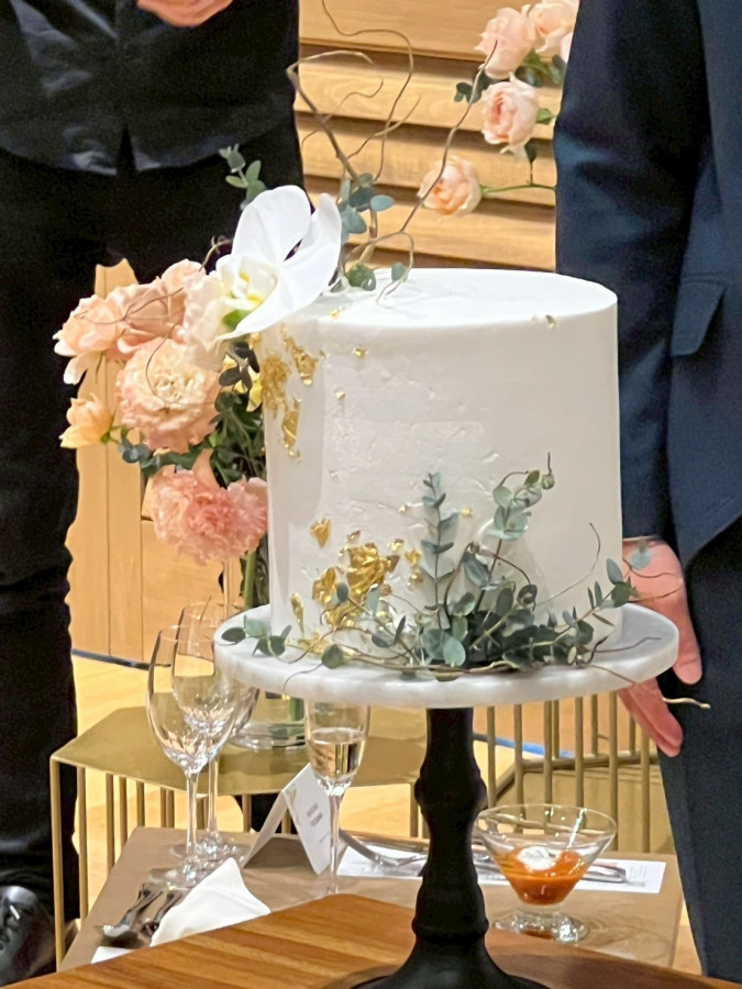 かずさんのウエディングケーキの写真