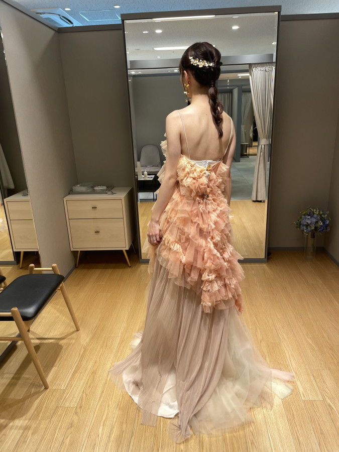菜の花のてんとうむしさんのカラードレスの写真