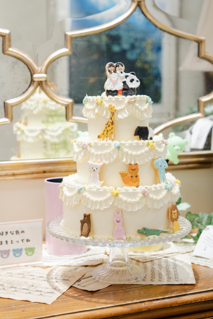 くうたこまるさんのウエディングケーキの写真