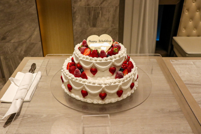 ゆーさんのウエディングケーキの写真