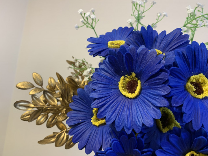 ひとみさんのブーケ・ブートニアの写真