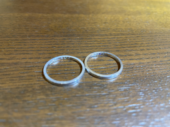 りょんさんの結婚指輪の写真