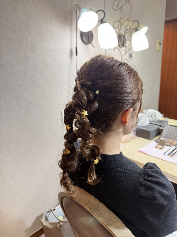 まさんのヘアメイクの写真