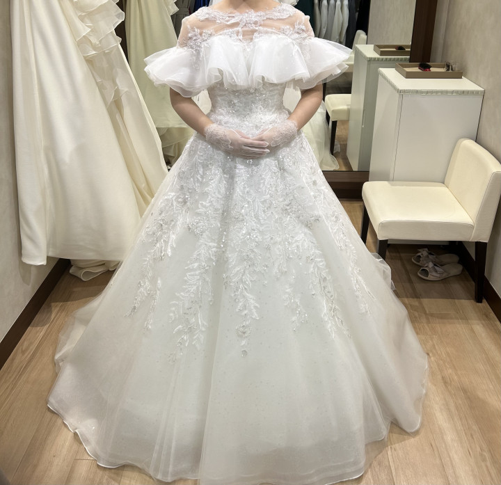 のんさんのウエディングドレスの写真