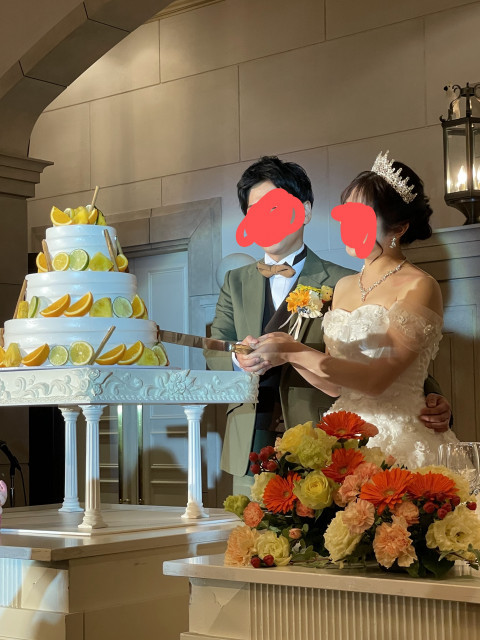ももこさんのウエディングケーキの写真