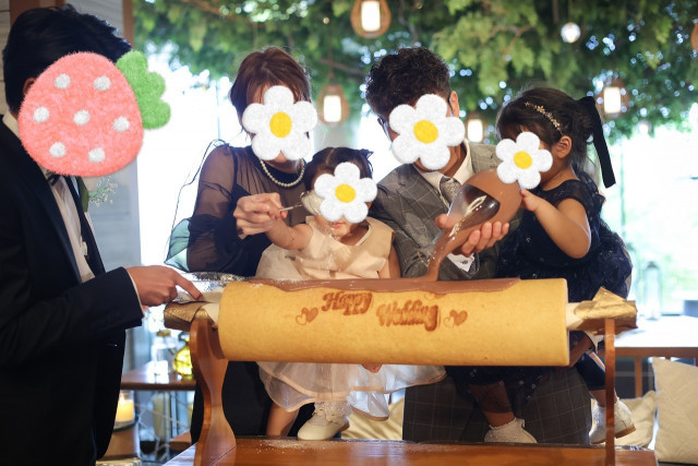なおさんのウエディングケーキの写真