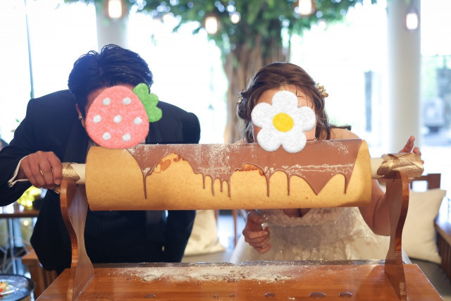 なおさんのウエディングケーキの写真