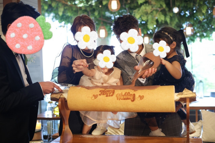 なおさんのウエディングケーキの写真