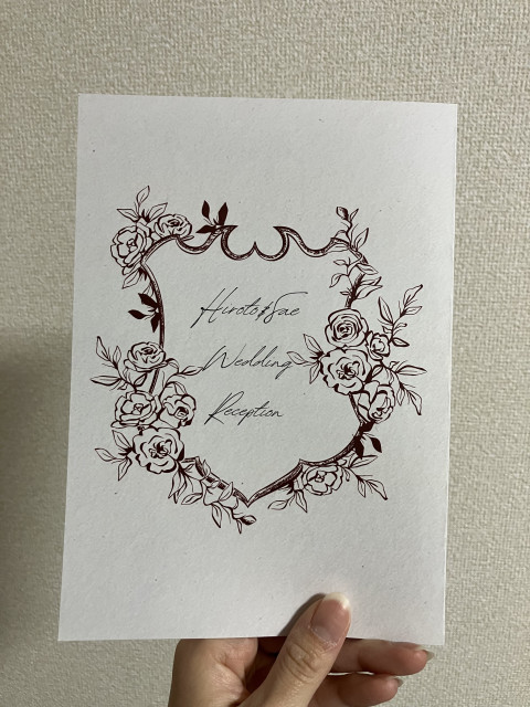 ちゃいさんの席次表・メニュー表の写真