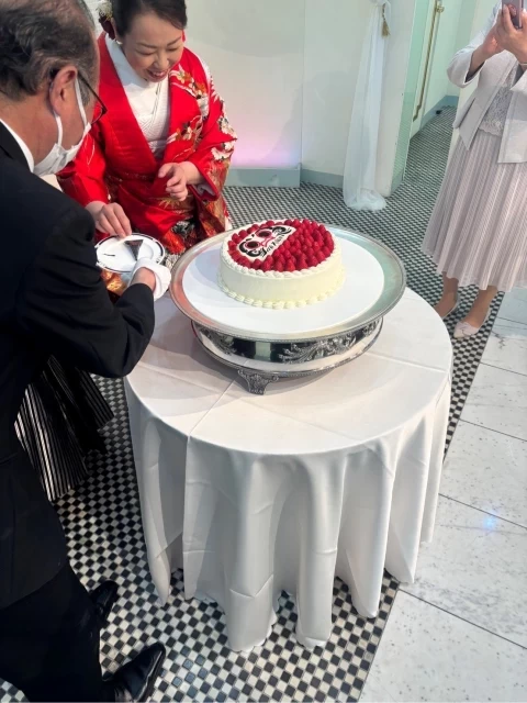 あっちゃんさんのウエディングケーキの写真