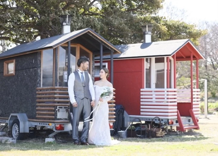 ウェディングドレス　結婚式　ロケーションフォト　背中あき　マーメイド　海外挙式 ウェディングドレス 前撮り ロケーション 背中あき ソフト