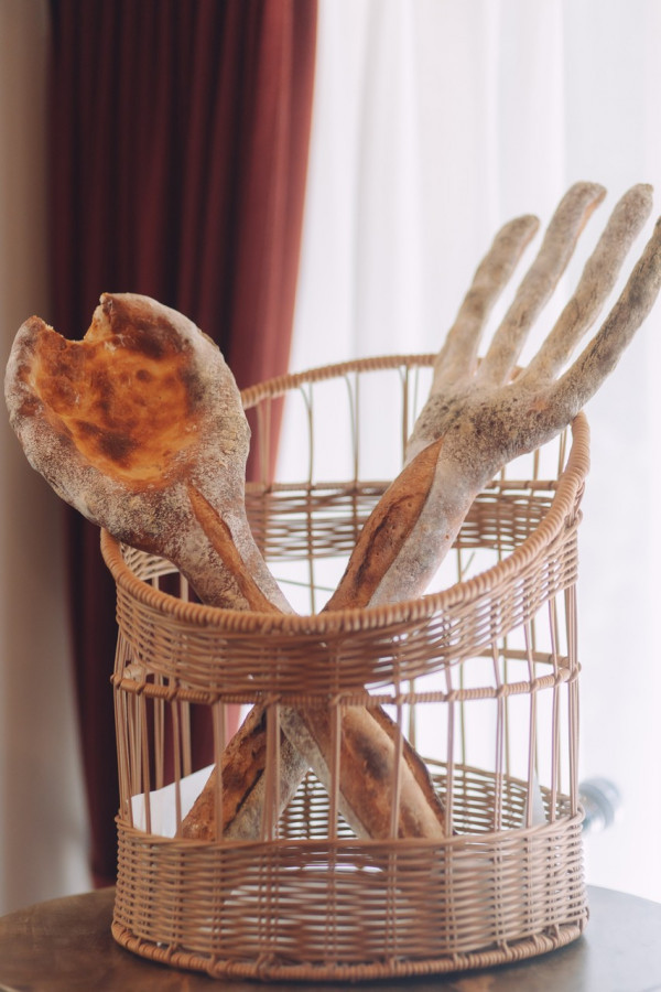 かもぱんさんのウエディングケーキの写真