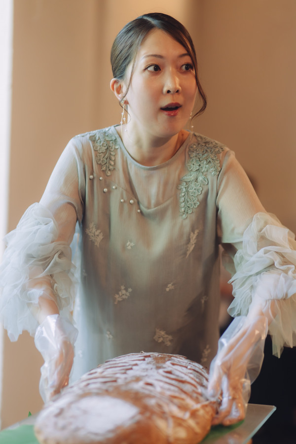 かもぱんさんのパンの重さ当てクイズの写真