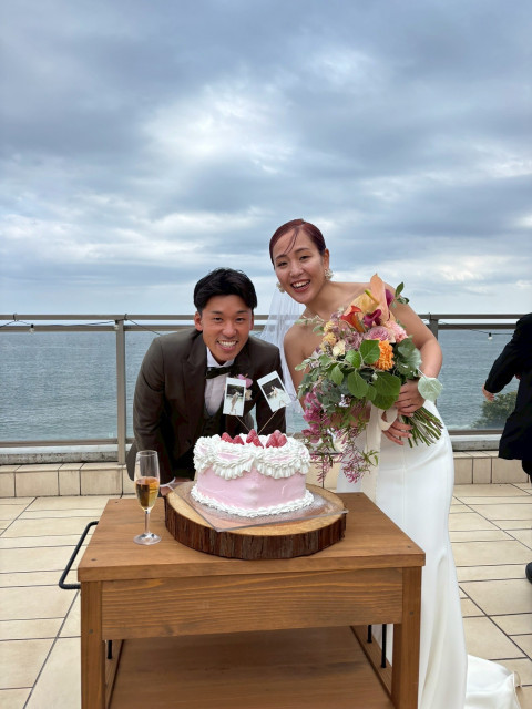 toksyさんのウエディングケーキの写真