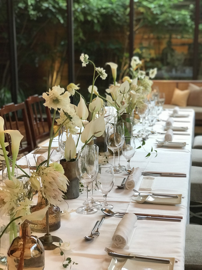 居留地の素敵な空間で、アットホームな結婚式