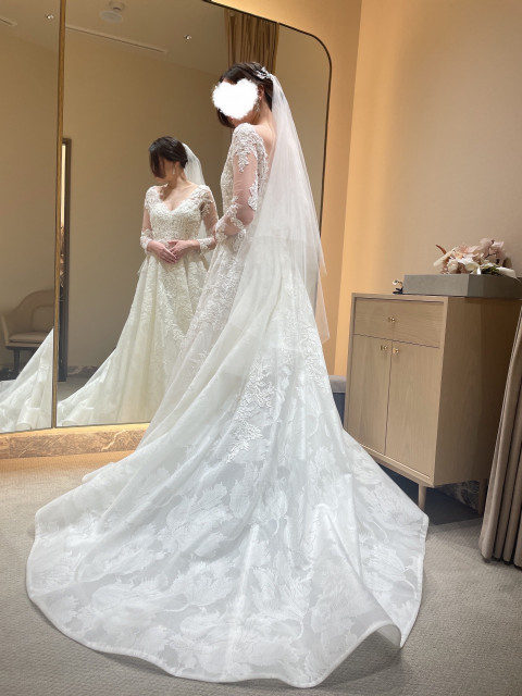 ちゃみさんのウエディングドレスの写真