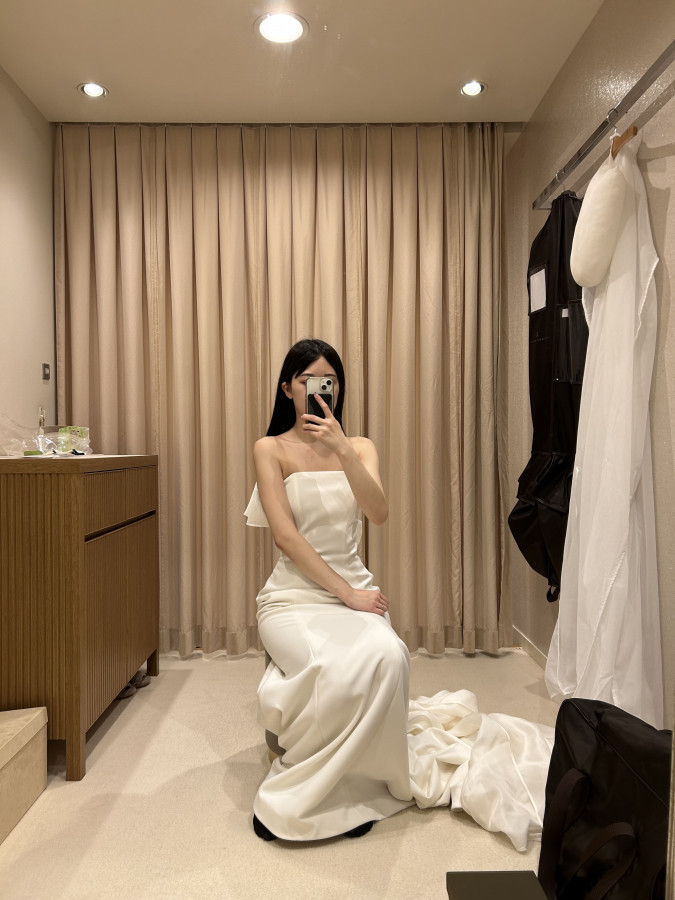 マイさんのウエディングドレスの写真