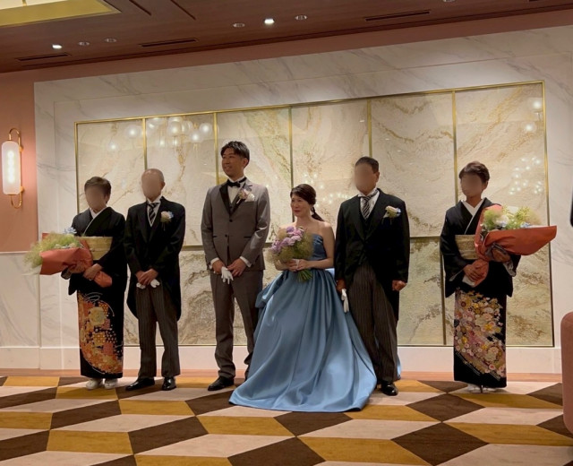 妊娠7ヶ月の花嫁さんの挙式の写真