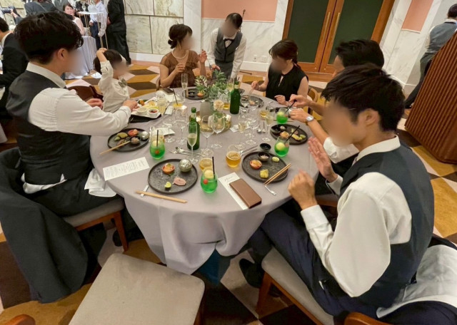 妊娠7ヶ月の花嫁さんの料理・ドリンクメニューの写真