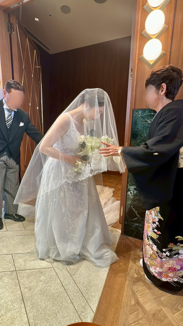 妊娠7ヶ月の花嫁さんの挙式の写真