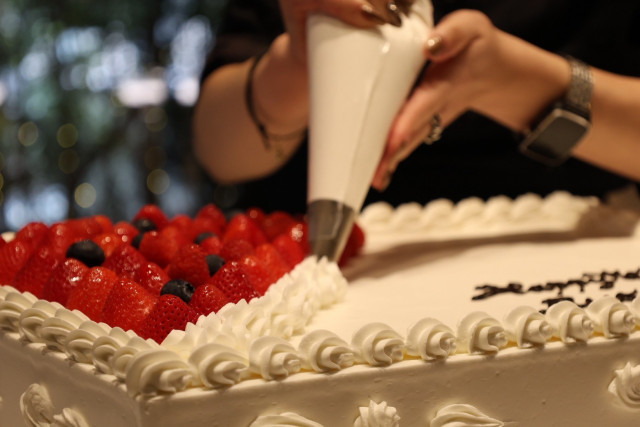 さきさんのウエディングケーキの写真