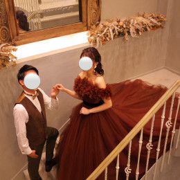 ゆうなさんのカラードレスの写真