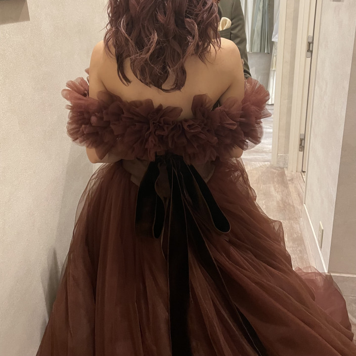 ゆうなさんのカラードレスの写真