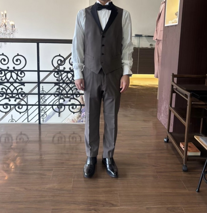 蓮さんの新郎衣装の写真
