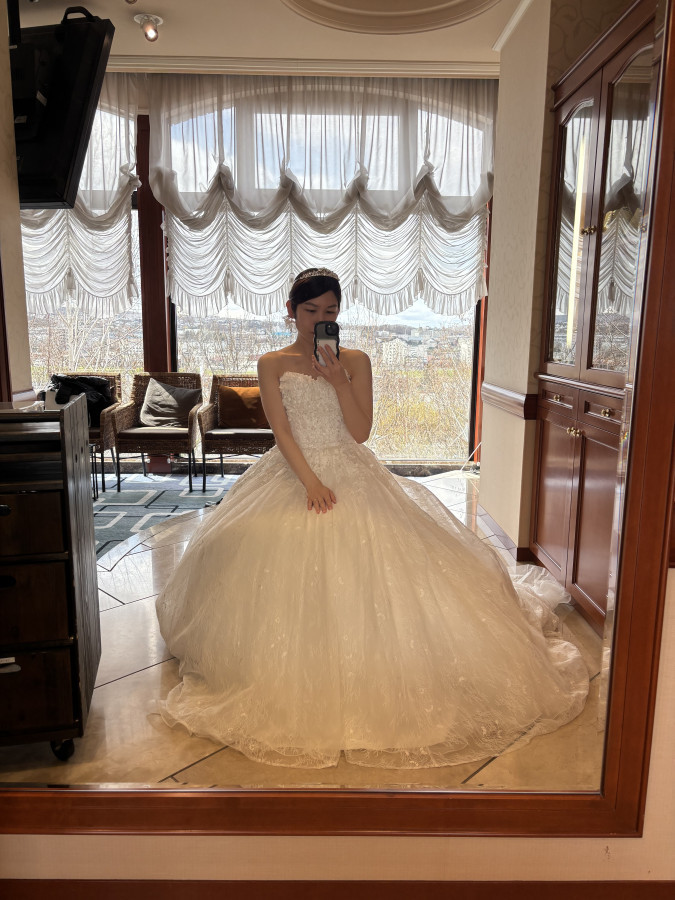 misakiさんのウエディングドレスの写真