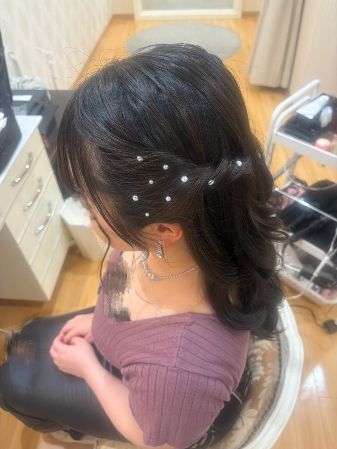 もちもちさんのヘアメイクの写真