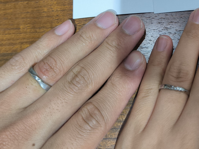 るななんさんの結婚指輪の写真